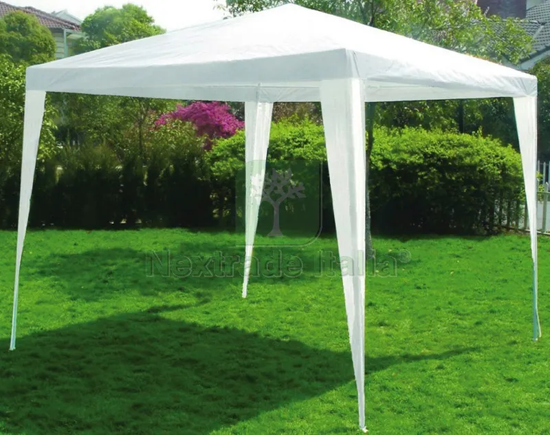 GAZEBO GELSOMINO mt. 3x3x2,5 h col. Bianco — Gazebo e strutture giardino — rif. FERX.VIT24451