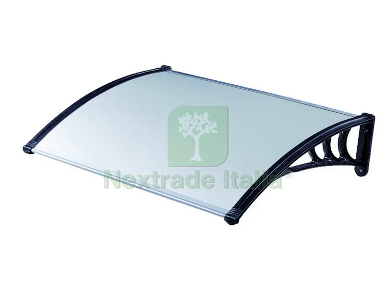 PENSILINA POLICARBONATO mod. Compatto Trasparente cm.100x120 — Gazebo e strutture giardino — rif. FERX.VIT38422