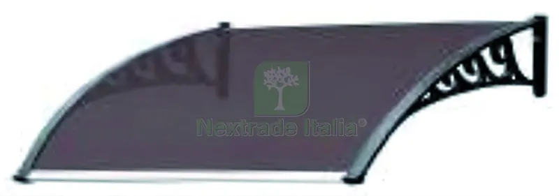 PENSILINA POLICARBONATO mod. Alveolare Marrone cm. 80x120 — Gazebo e strutture giardino — rif. FERX.VIT57922
