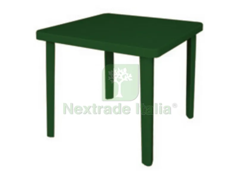 TAVOLO NETTUNO cm. 80x80x72 h col. Verde — Tempo libero outdoor — rif. FERX.VIT27882