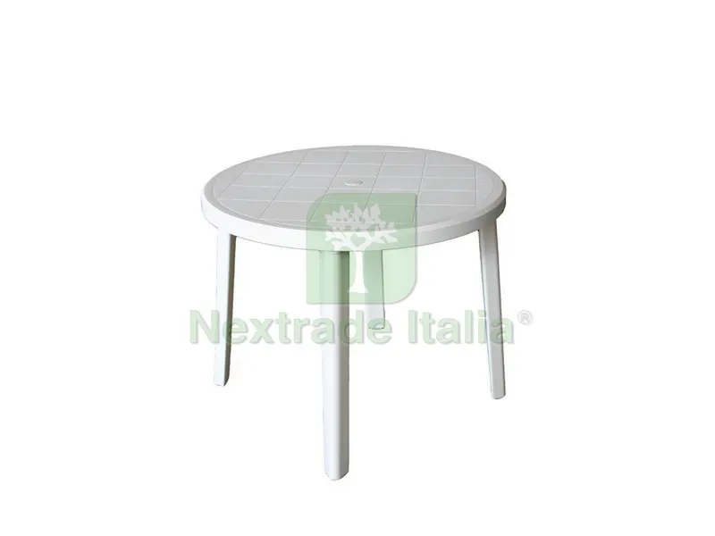 TAVOLO ZEUS Ø cm. 90x72 h col. Bianco — Tempo libero outdoor — rif. FERX.VIT30478