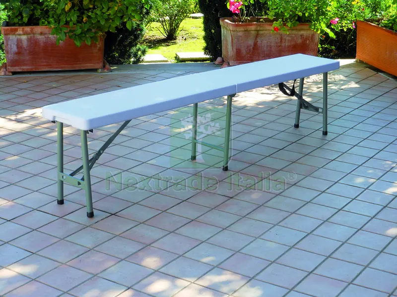 Panca da Giardino Hdpe cm. 183x30x43 h col. Bianco — Arredo — rif. FERX.VIT41201 Panca da Giardino Hdpe cm. 183x30x43 h col. Bianco — Arredo — rif. FERX.VIT41201