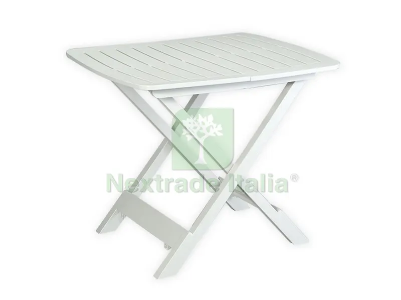 Tavolo Tevere Pieghevole cm. 79x72x70 h col. Bianco — Tempo libero outdoor — rif. FERX.VIT48989 Tavolo Tevere Pieghevole cm. 79x72x70 h col. Bianco — Tempo libero outdoor — rif. FERX.VIT48989
