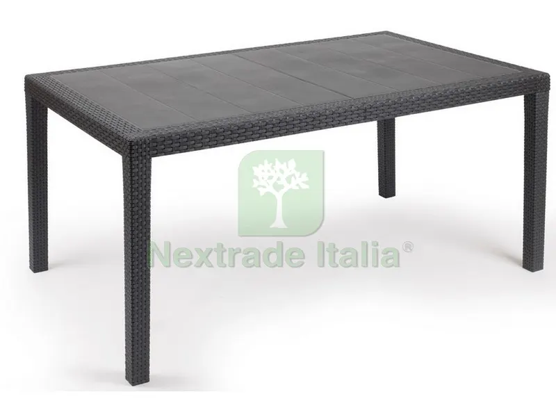 TAVOLO PRINCE cm. 150x90x72 h col. Antracite — Tempo libero outdoor — rif. FERX.VIT49006 TAVOLO PRINCE cm. 150x90x72 h col. Antracite — Tempo libero outdoor — rif. FERX.VIT49006
