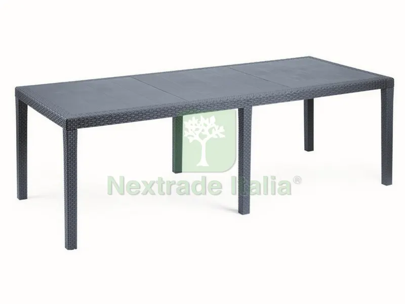 TAVOLO QUEEN cm. 150¸220x90x72 h col. Testa di moro — Tempo libero outdoor — rif. FERX.VIT39188 — foto 2 TAVOLO QUEEN cm. 150¸220x90x72 h col. Testa di moro — Tempo libero outdoor — rif. FERX.VIT39188 — foto 2