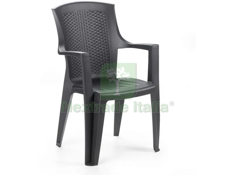 SEDIA EDEN cm. 55x60x91 h col. Antracite — Arredo — rif. FERX.VIT49004 SEDIA EDEN cm. 55x60x91 h col. Antracite — Arredo — rif. FERX.VIT49004