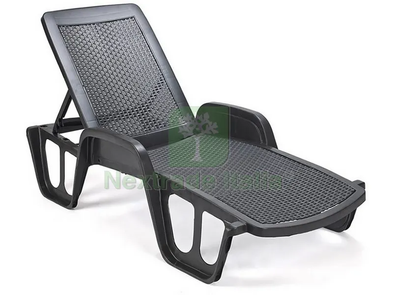 Lettino Fisso Impilabile Pool cm. 192x71x100 h col. Antracite — Pile e batterie — rif. FERX.VIT51720 Lettino Fisso Impilabile Pool cm. 192x71x100 h col. Antracite — Pile e batterie — rif. FERX.VIT51720