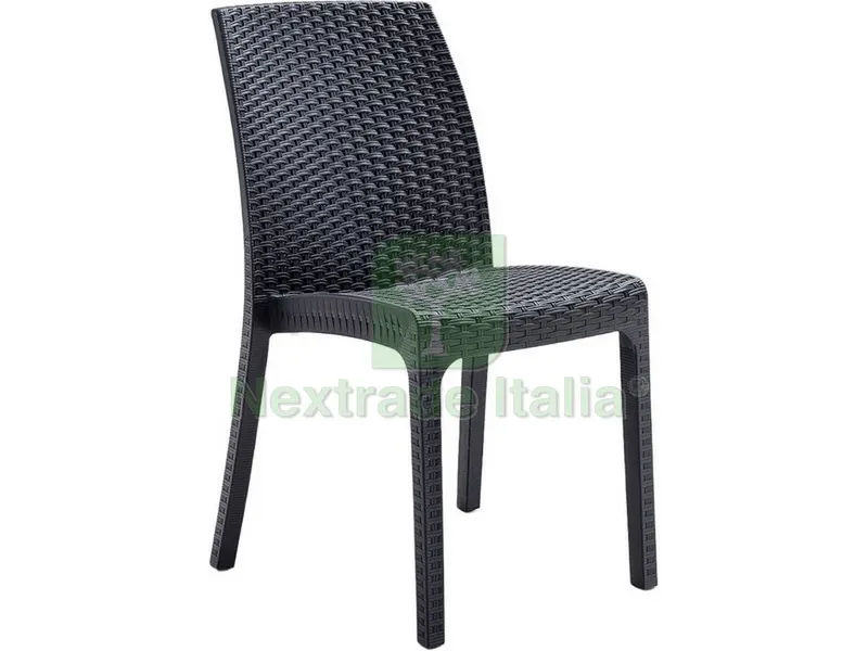 SEDIA VIRGINIA cm. 59x47x86 h col. Antracite — Arredo — rif. FERX.VIT52723 SEDIA VIRGINIA cm. 59x47x86 h col. Antracite — Arredo — rif. FERX.VIT52723