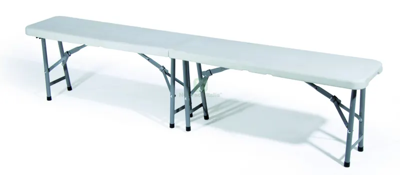 Panca Pieghevole ''catering'' cm. 183x28x44 h col. Bianco — Casalinghi e organizzazione — rif. FERX.VIT59221 Panca Pieghevole ''catering'' cm. 183x28x44 h col. Bianco — Casalinghi e organizzazione — rif. FERX.VIT59221