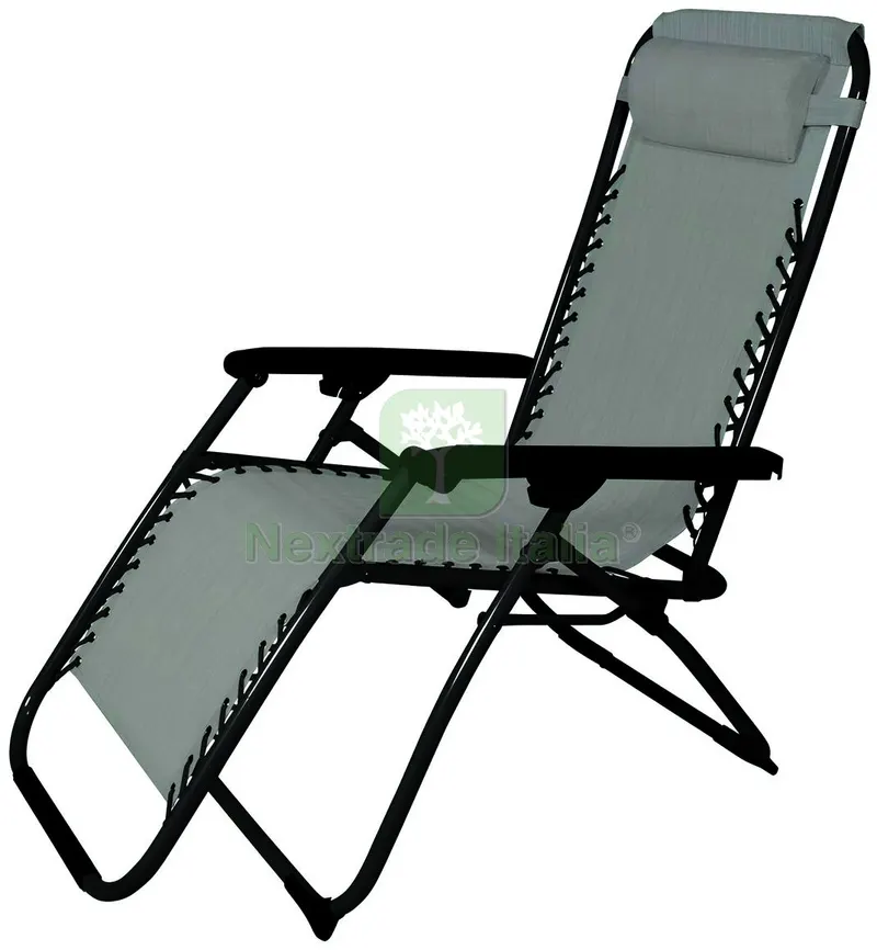 SDRAIO RECLINABILE cm. 62x142x120 h col. Tortora — Tempo libero outdoor — rif. FERX.VIT59254