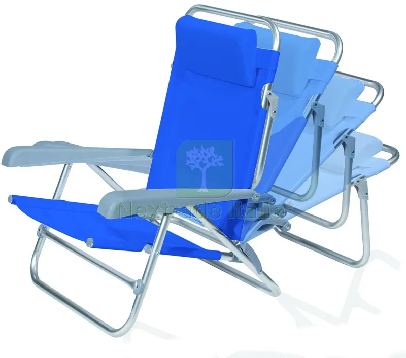 Spiaggina Pieghevole Reclinabile cm. 65x62x78 h col. Blu — Tempo libero outdoor — rif. FERX.VIT59219 — foto 2 Spiaggina Pieghevole Reclinabile cm. 65x62x78 h col. Blu — Tempo libero outdoor — rif. FERX.VIT59219 — foto 2
