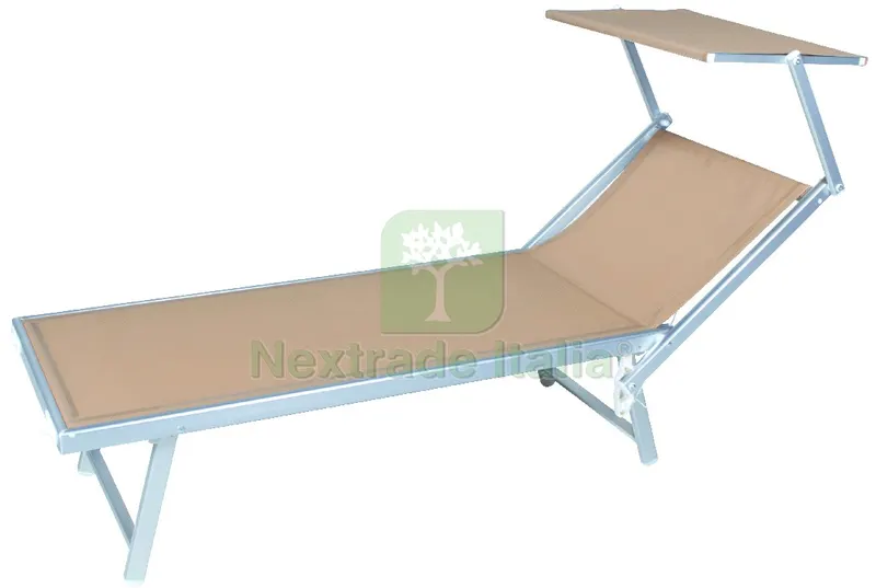 LETTINO CON PARASOLE cm. 61x186x38 h col. Sabbia — Accessori bagno — rif. FERX.VIT59210 LETTINO CON PARASOLE cm. 61x186x38 h col. Sabbia — Accessori bagno — rif. FERX.VIT59210