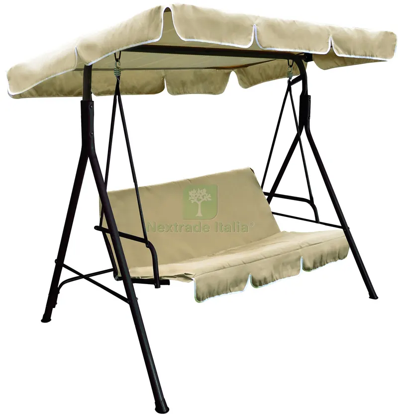 DONDOLO A 3 POSTI cm. 170x115x153 h col. Marrone — Tempo libero outdoor — rif. FERX.VIT59207 DONDOLO A 3 POSTI cm. 170x115x153 h col. Marrone — Tempo libero outdoor — rif. FERX.VIT59207