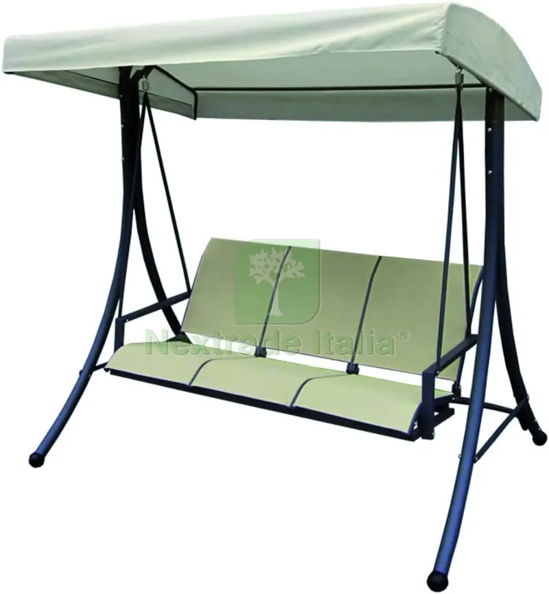 DONDOLO A 3 POSTI cm. 165x125x178 h col. Ecrù — Tempo libero outdoor — rif. FERX.VIT59206 DONDOLO A 3 POSTI cm. 165x125x178 h col. Ecrù — Tempo libero outdoor — rif. FERX.VIT59206