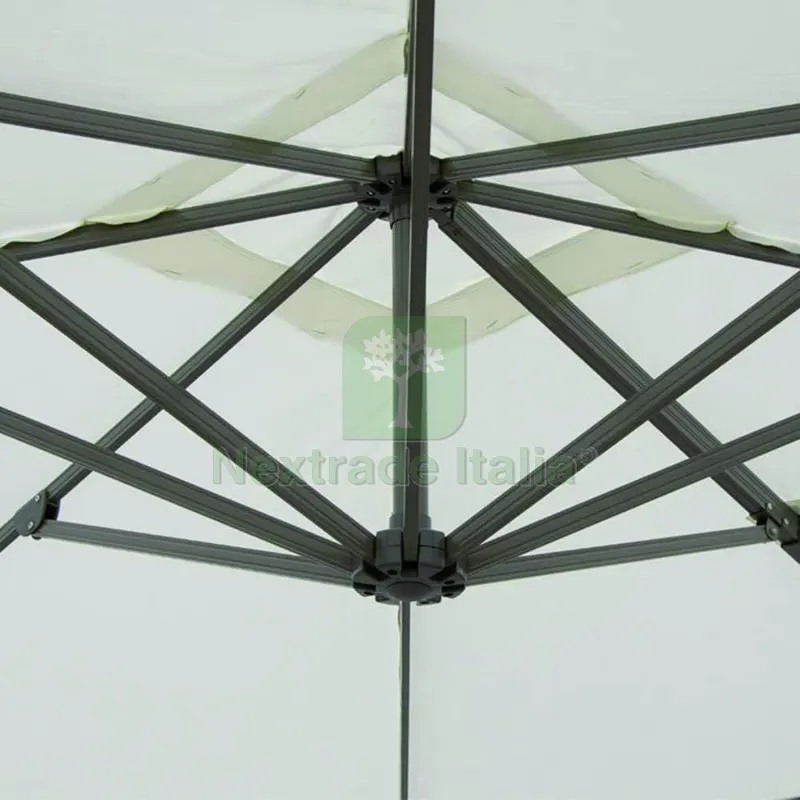 OMBRELLONE DELUXE mt. 3x3 col. Ecrù — Tempo libero outdoor — rif. FERX.VIT59212 — foto 2 OMBRELLONE DELUXE mt. 3x3 col. Ecrù — Tempo libero outdoor — rif. FERX.VIT59212 — foto 2