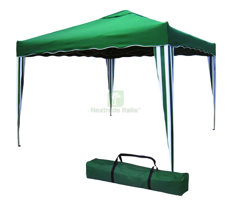 GAZEBO PIEGHEVOLE mt. 3x3 - Verde — Gazebo e strutture giardino — rif. FERX.VIT59209