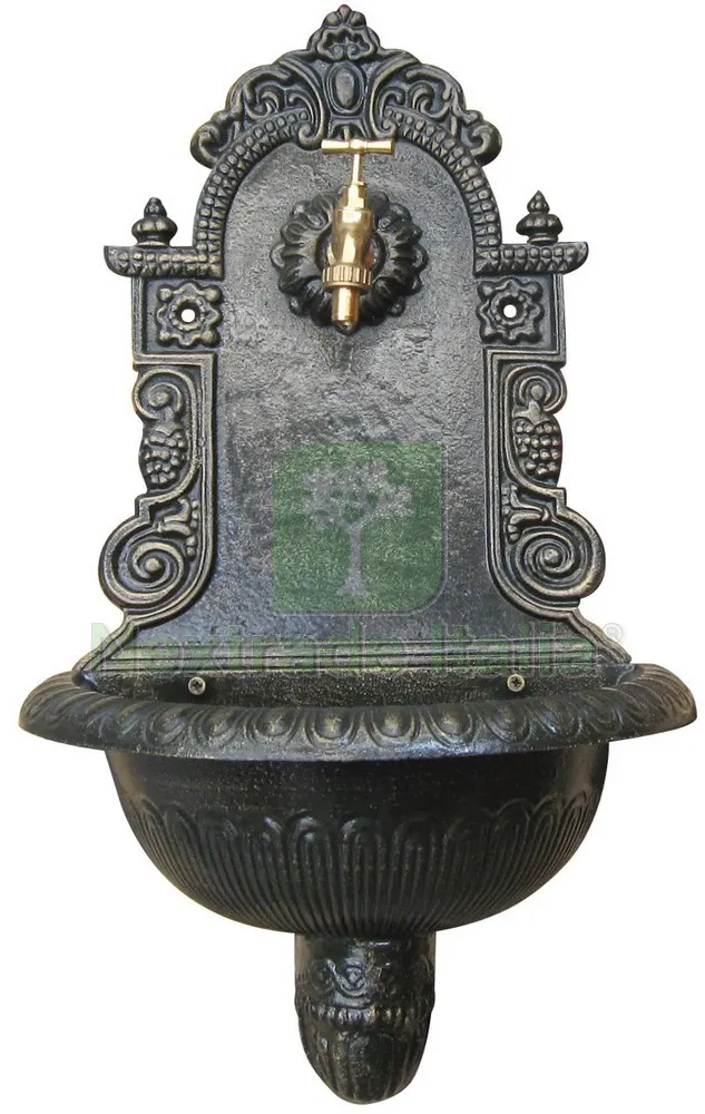 FONTANA IN GHISA PANTHEON CON RUBINETTO col. Verde — Rubinetti e valvole — rif. FERX.VIT18632