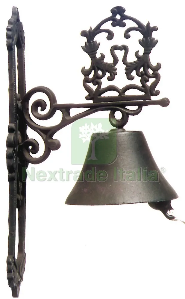 CAMPANA IN GHISA mod. EDERA col. Grigio — Ferramenta porte e finestre — rif. FERX.VIT18634 CAMPANA IN GHISA mod. EDERA col. Grigio — Ferramenta porte e finestre — rif. FERX.VIT18634