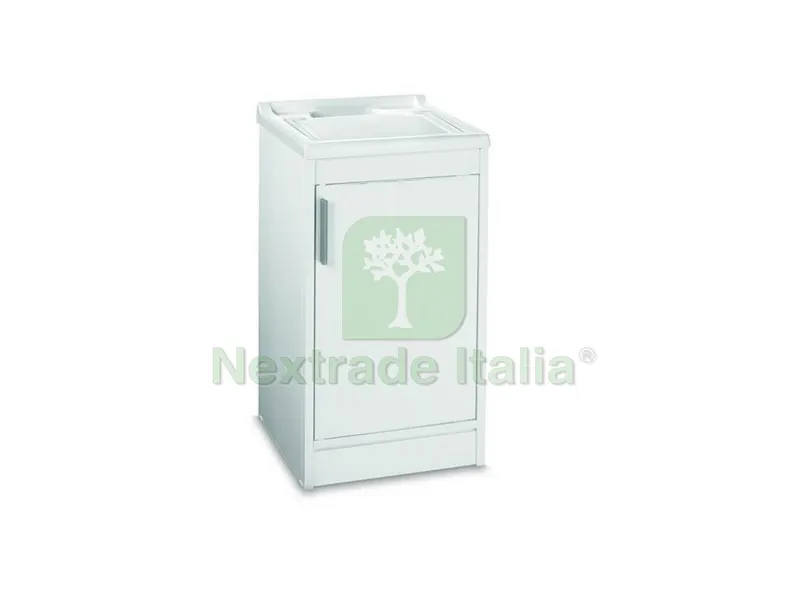 LAVATOIO IN RESINA BIANCO IN KIT cm. 45x50x86 h — Accessori bagno — rif. FERX.VIT46905