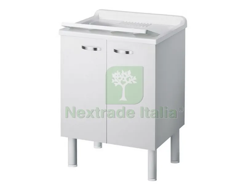 Lavatoio in Legno Bianco Montato cm. 60x50x85 h — Accessori bagno — rif. FERX.VIT48824 Lavatoio in Legno Bianco Montato cm. 60x50x85 h — Accessori bagno — rif. FERX.VIT48824