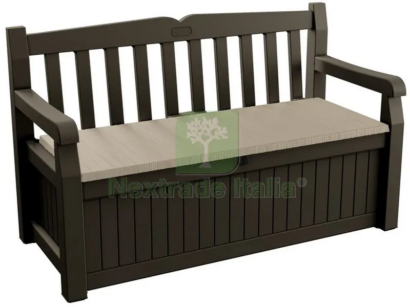 Baule Multiuso da Giardino Eden cm. 140x60x84 h Marrone/Beige — Tempo libero outdoor — rif. FERX.VIT50681 Baule Multiuso da Giardino Eden cm. 140x60x84 h Marrone/Beige — Tempo libero outdoor — rif. FERX.VIT50681
