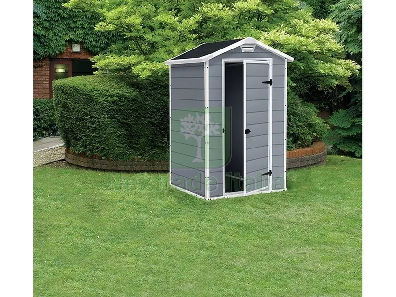 CASETTA DA GIARDINO MANOR 4X3 cm. 129x103x196 h col. Grigio — Gazebo e strutture giardino — rif. FERX.VIT50683 — foto 2