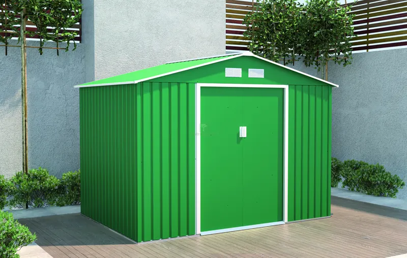 CASETTA DA GIARDINO cm. 277x195x203 h col. Verde — Gazebo e strutture giardino — rif. FERX.VIT56400 — foto 2