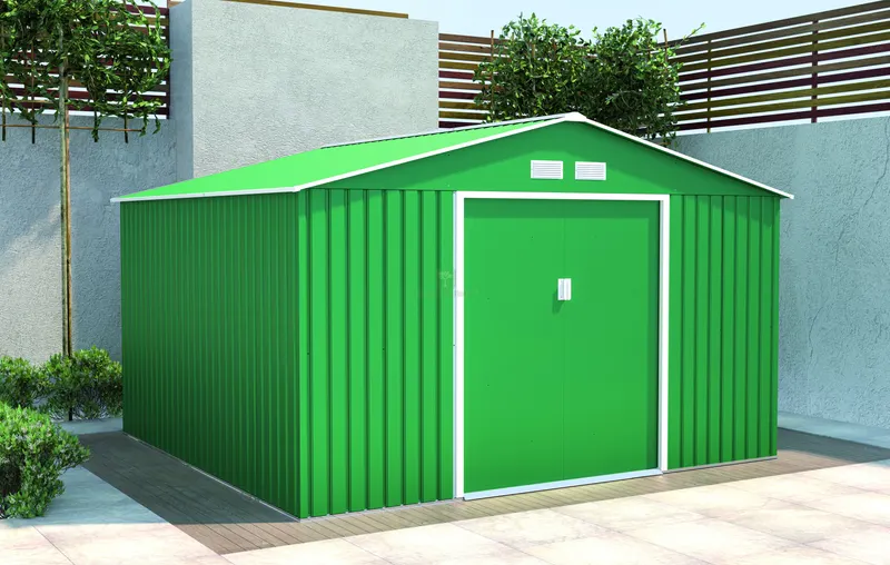 CASETTA DA GIARDINO cm. 341x322x211 h col. Verde — Gazebo e strutture giardino — rif. FERX.VIT56401 — foto 2 CASETTA DA GIARDINO cm. 341x322x211 h col. Verde — Gazebo e strutture giardino — rif. FERX.VIT56401 — foto 2