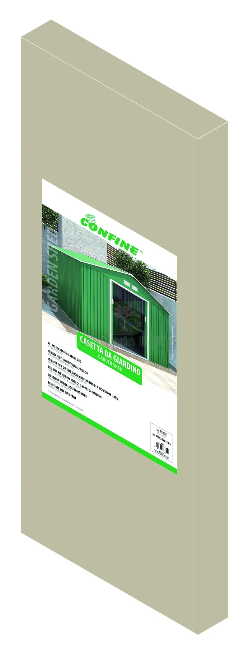 CASETTA DA GIARDINO cm. 341x322x211 h col. Verde — Gazebo e strutture giardino — rif. FERX.VIT56401 — foto 3 CASETTA DA GIARDINO cm. 341x322x211 h col. Verde — Gazebo e strutture giardino — rif. FERX.VIT56401 — foto 3