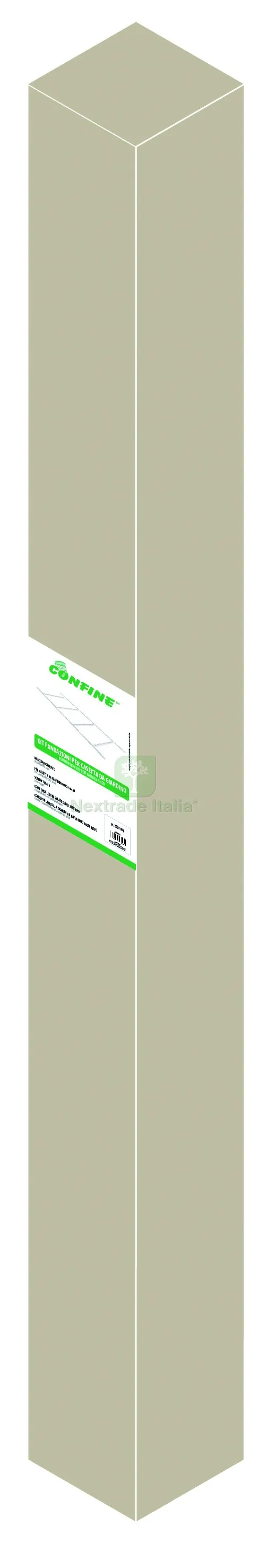 Kit di Fondazione per Casetta da Giardino cm. 213x131x195 h (cod. 56399) — Gazebo e strutture giardino — rif. FERX.VIT56402 — foto 2