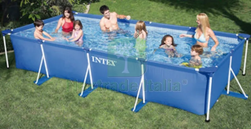 Piscina Rettangolare Frame cm. 450x220x84 h — Tempo libero outdoor — rif. FERX.VIT28628 Piscina Rettangolare Frame cm. 450x220x84 h — Tempo libero outdoor — rif. FERX.VIT28628