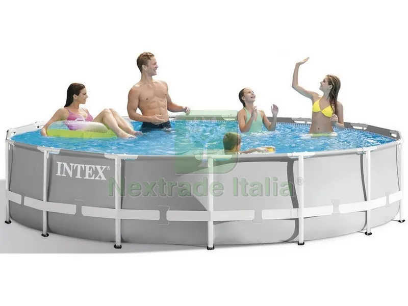 Piscina Tonda Frame Prisma con Pompa Filtro Ø cm. 457x107 h — Tempo libero outdoor — rif. FERX.VIT40976