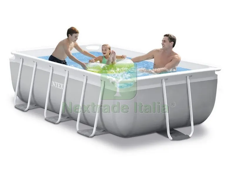Piscina Rettangolare Frame Prisma cm. 400x200x122 h — Tempo libero outdoor — rif. FERX.VIT48600 Piscina Rettangolare Frame Prisma cm. 400x200x122 h — Tempo libero outdoor — rif. FERX.VIT48600