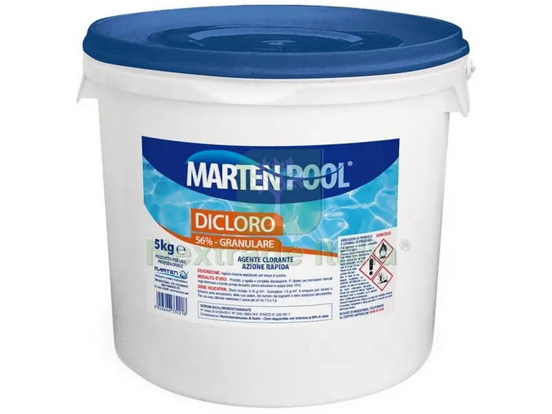 DICLORO GRANULARE kg. 5 — Trattamento acqua piscina — rif. FERX.VIT52253 DICLORO GRANULARE kg. 5 — Trattamento acqua piscina — rif. FERX.VIT52253