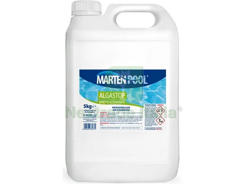 4PZ ALGHICIDA LIQUIDO kg. 5 — Trattamento acqua piscina — rif. FERX.VIT52249 4PZ ALGHICIDA LIQUIDO kg. 5 — Trattamento acqua piscina — rif. FERX.VIT52249