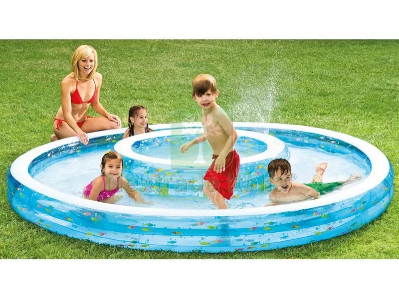 PISCINA TONDA GONFIABILE BABY FISH DOUBLE cm. 279x36 h (lt. 990+232) — Gonfiabili e galleggianti — rif. FERX.VIT41007 PISCINA TONDA GONFIABILE BABY FISH DOUBLE cm. 279x36 h (lt. 990+232) — Gonfiabili e galleggianti — rif. FERX.VIT41007