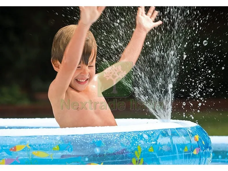 PISCINA TONDA GONFIABILE BABY FISH DOUBLE cm. 279x36 h (lt. 990+232) — Gonfiabili e galleggianti — rif. FERX.VIT41007 — foto 2 PISCINA TONDA GONFIABILE BABY FISH DOUBLE cm. 279x36 h (lt. 990+232) — Gonfiabili e galleggianti — rif. FERX.VIT41007 — foto 2
