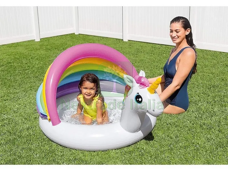 Piscina Gonfiabile Baby Unicorno cm. 127x102x69 h (lt. 45) — Gonfiabili e galleggianti — rif. FERX.VIT48625 Piscina Gonfiabile Baby Unicorno cm. 127x102x69 h (lt. 45) — Gonfiabili e galleggianti — rif. FERX.VIT48625