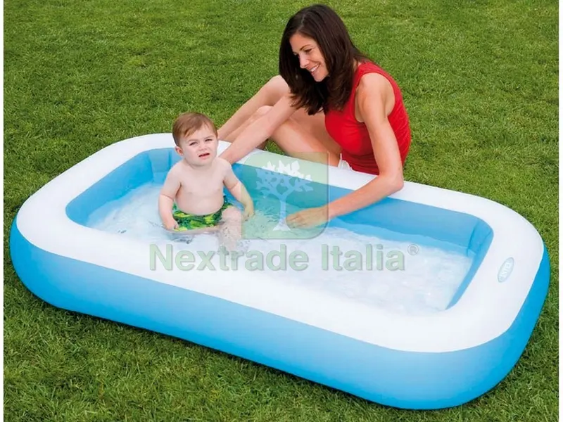 Piscina Rettangolare Gonfiabile Baby cm. 166x100x25 h (lt. 90) — Gonfiabili e galleggianti — rif. FERX.VIT27270 Piscina Rettangolare Gonfiabile Baby cm. 166x100x25 h (lt. 90) — Gonfiabili e galleggianti — rif. FERX.VIT27270
