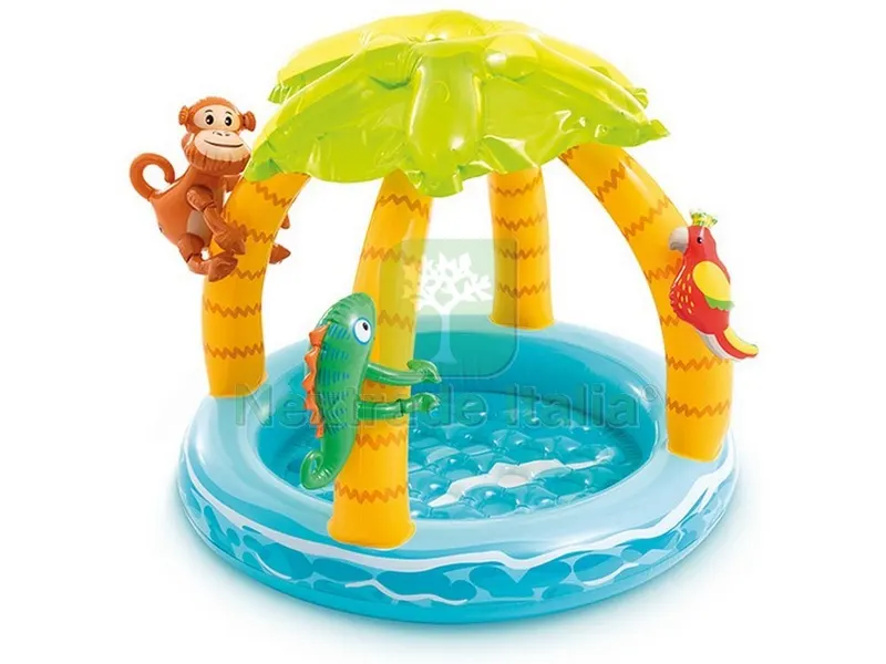 Piscina Tonda Gonfiabile Baby Palma Ø cm. 102x86 h (lt. 45) — Gonfiabili e galleggianti — rif. FERX.VIT51269