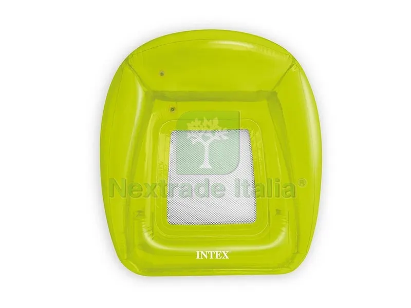 POLTRONA GALLEGGIANTE GONFIABILE TRASPARENT LOUNGES cm. 104x102 — Gonfiabili e galleggianti — rif. FERX.VIT51280