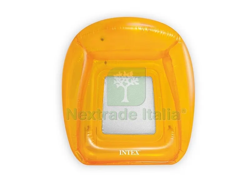 POLTRONA GALLEGGIANTE GONFIABILE TRASPARENT LOUNGES cm. 104x102 — Gonfiabili e galleggianti — rif. FERX.VIT51280 — foto 3