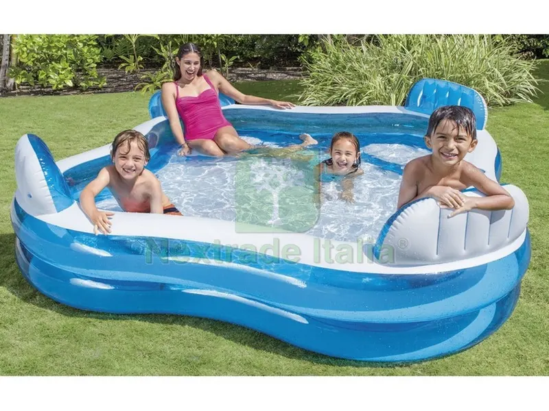 Piscina Quadrata Family cm. 229x229x66 h (lt. 990) — Tempo libero outdoor — rif. FERX.VIT31618 Piscina Quadrata Family cm. 229x229x66 h (lt. 990) — Tempo libero outdoor — rif. FERX.VIT31618