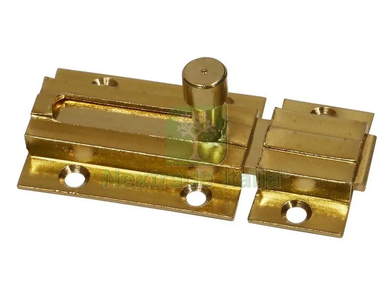 25PZ Catenaccio Orizzontale in Ottone Sagomato mm.100 — Lucchetti e catene — rif. FERX.VIT8888 25PZ Catenaccio Orizzontale in Ottone Sagomato mm.100 — Lucchetti e catene — rif. FERX.VIT8888