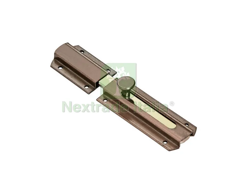 10PZ Catenaccio Trasversale Bronzato Leggero art. 805 mm. 80 — Lucchetti e catene — rif. FERX.VIT37298 10PZ Catenaccio Trasversale Bronzato Leggero art. 805 mm. 80 — Lucchetti e catene — rif. FERX.VIT37298