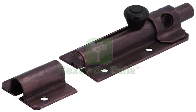10PZ CATENACCIO PORTALUCCHETTO LEGGERO ACCIAIO BRONZATO mm.145 — Lucchetti e catene — rif. FERX.VIT59908