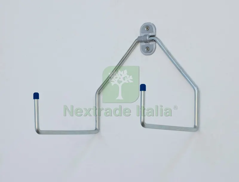 10PZ Gancio a L Doppio da Parete mm.200 — Ferramenta per legno e mobili — rif. FERX.VIT45441