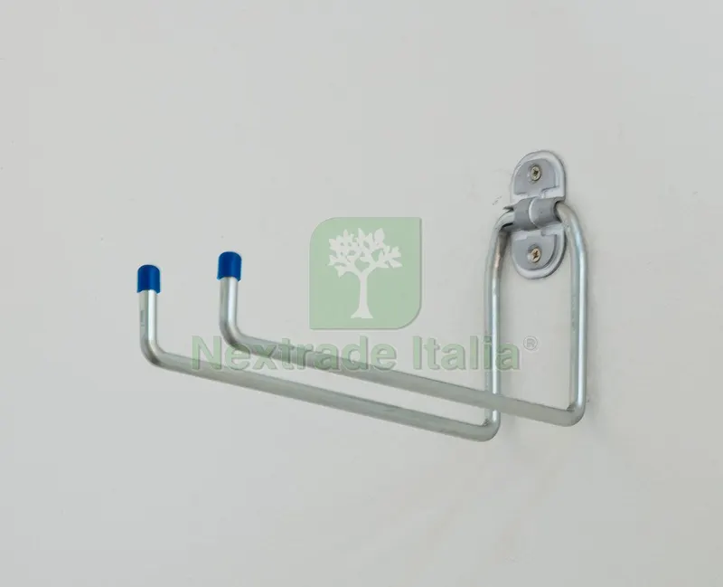 10PZ Gancio a U Doppio da Parete mm.180 — Ferramenta per legno e mobili — rif. FERX.VIT45438