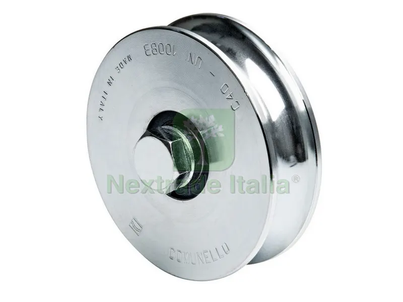 2PZ RUOTA PER CANCELLI CON PERNO GOLA U 2 cuscinetti art. 315 mm. 140x32 — Accessori bagno — rif. FERX.VIT20932 2PZ RUOTA PER CANCELLI CON PERNO GOLA U 2 cuscinetti art. 315 mm. 140x32 — Accessori bagno — rif. FERX.VIT20932