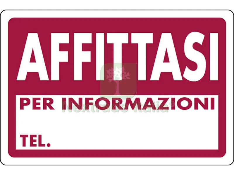10PZ Cartello Segnaletico Affittasi cm. 30x20 — Utensili e segnaletica — rif. FERX.VIT7782